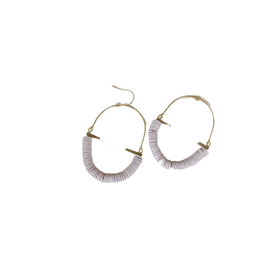 Terrain Beaded Hoop Earring