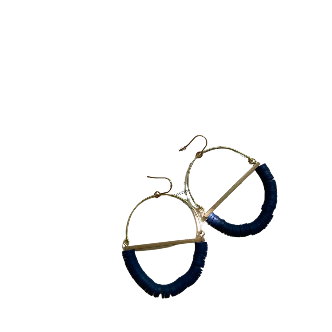 Terrain Beaded Hoop Earring