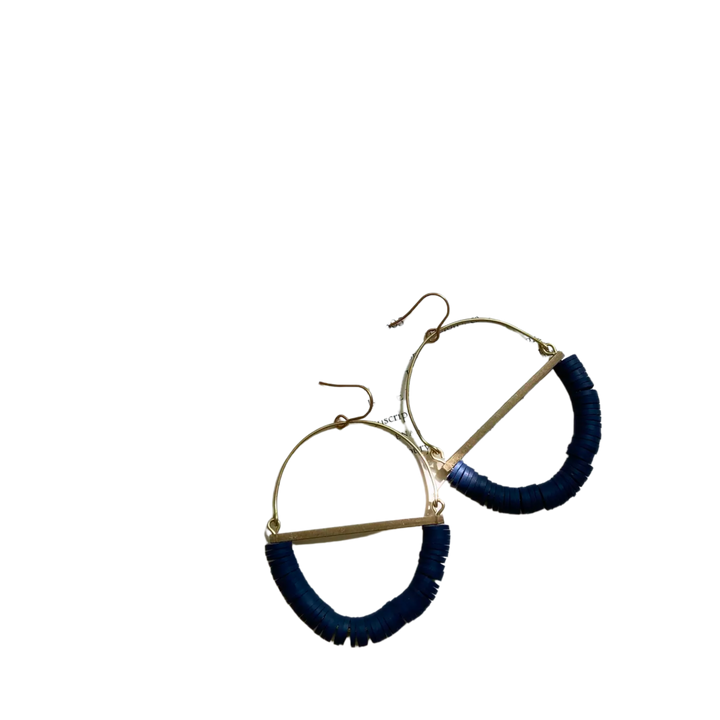 Terrain Beaded Hoop Earring