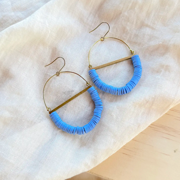 Terrain Beaded Hoop Earring