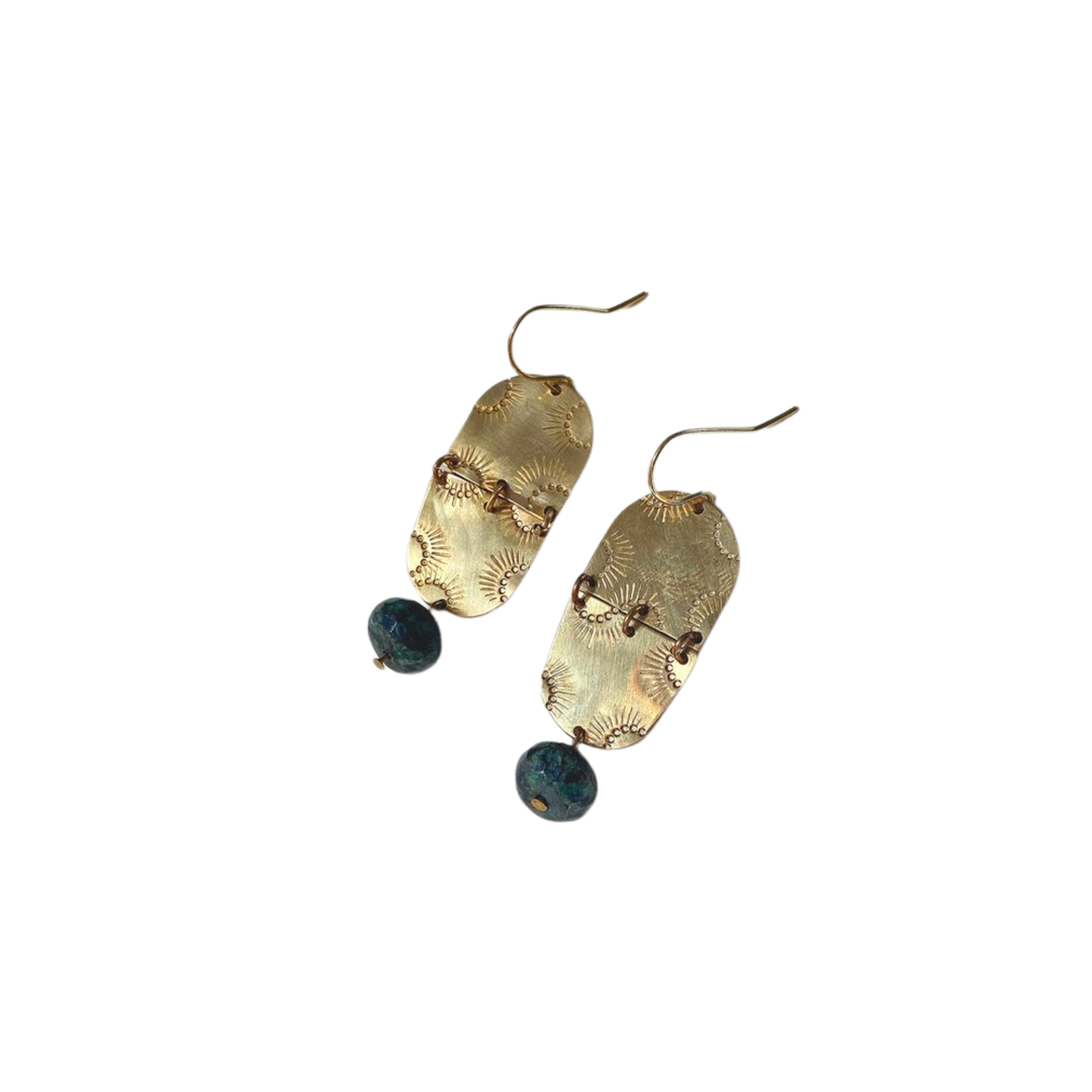 Meridian Earring with Turquoise stone