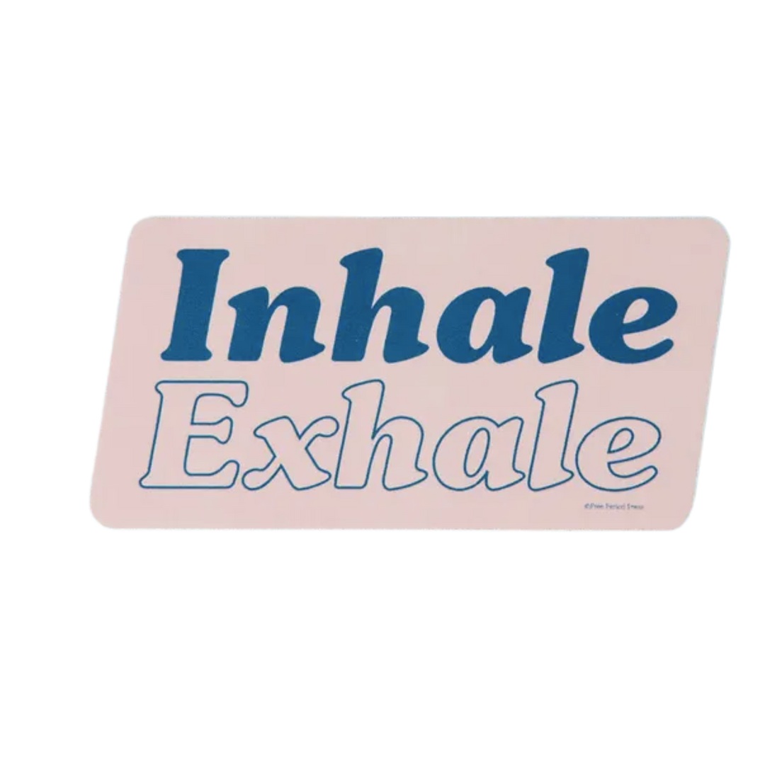 Inhale Exhale Vinyl Sticker