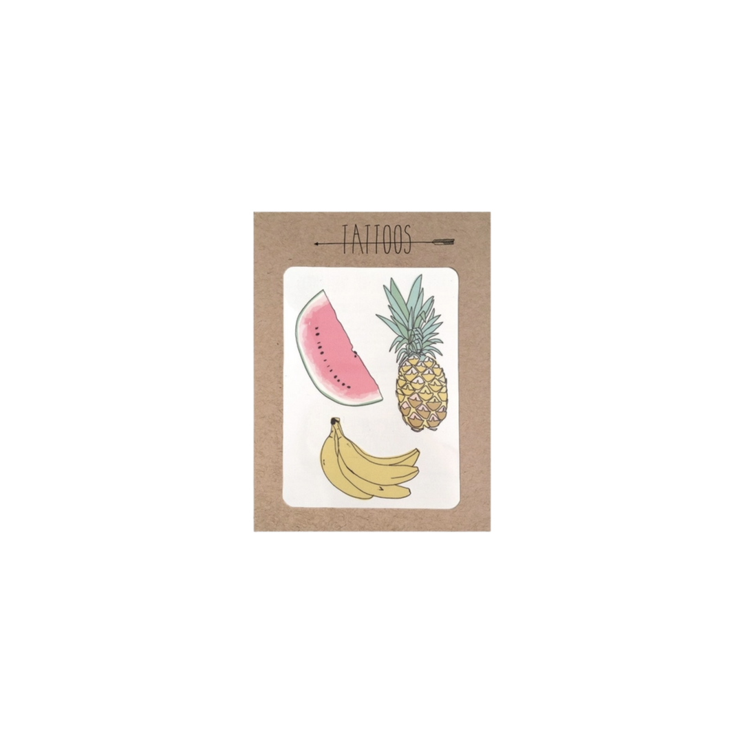 Fruit Temporary Tattoos Pack