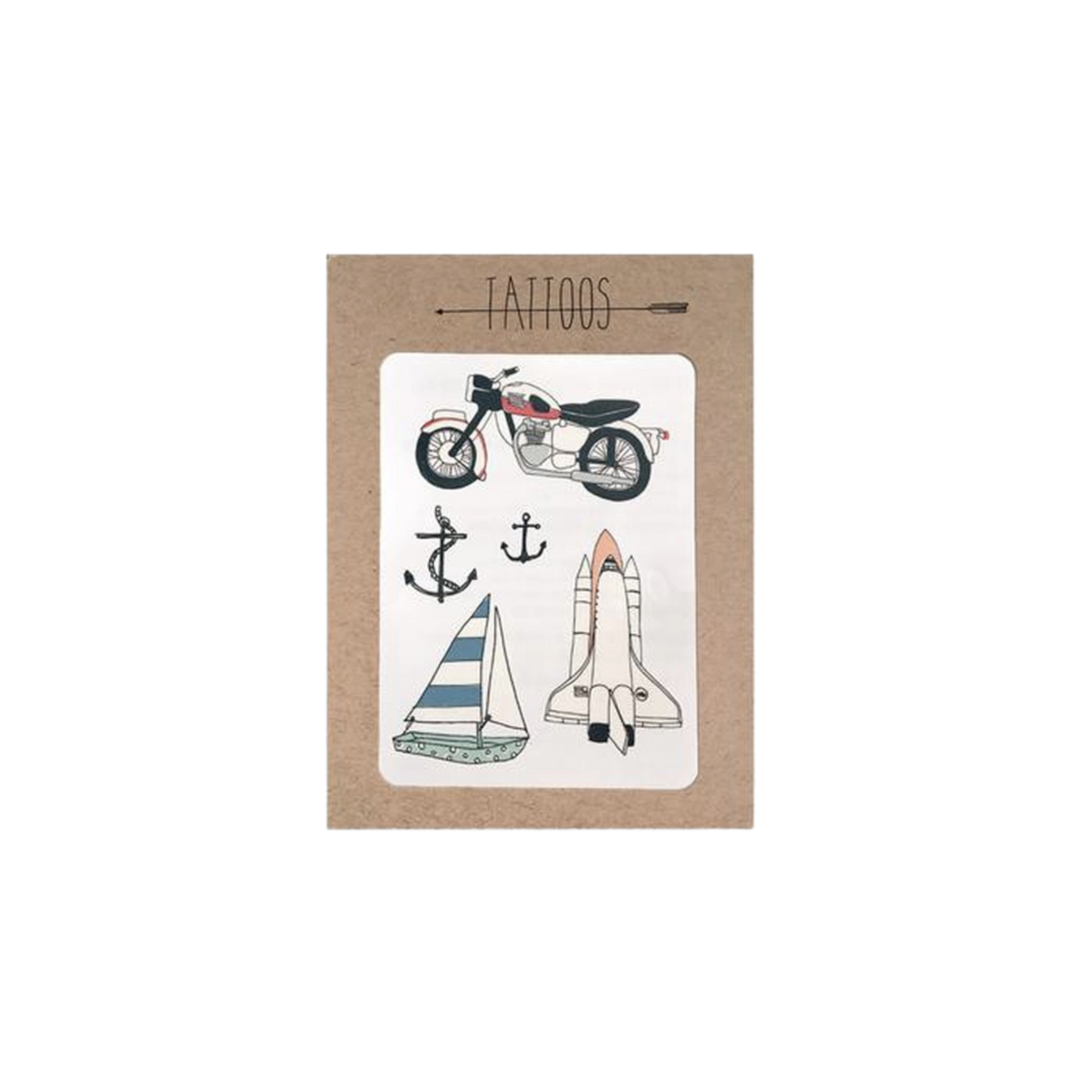 Moto Temporary Tattoos Pack
