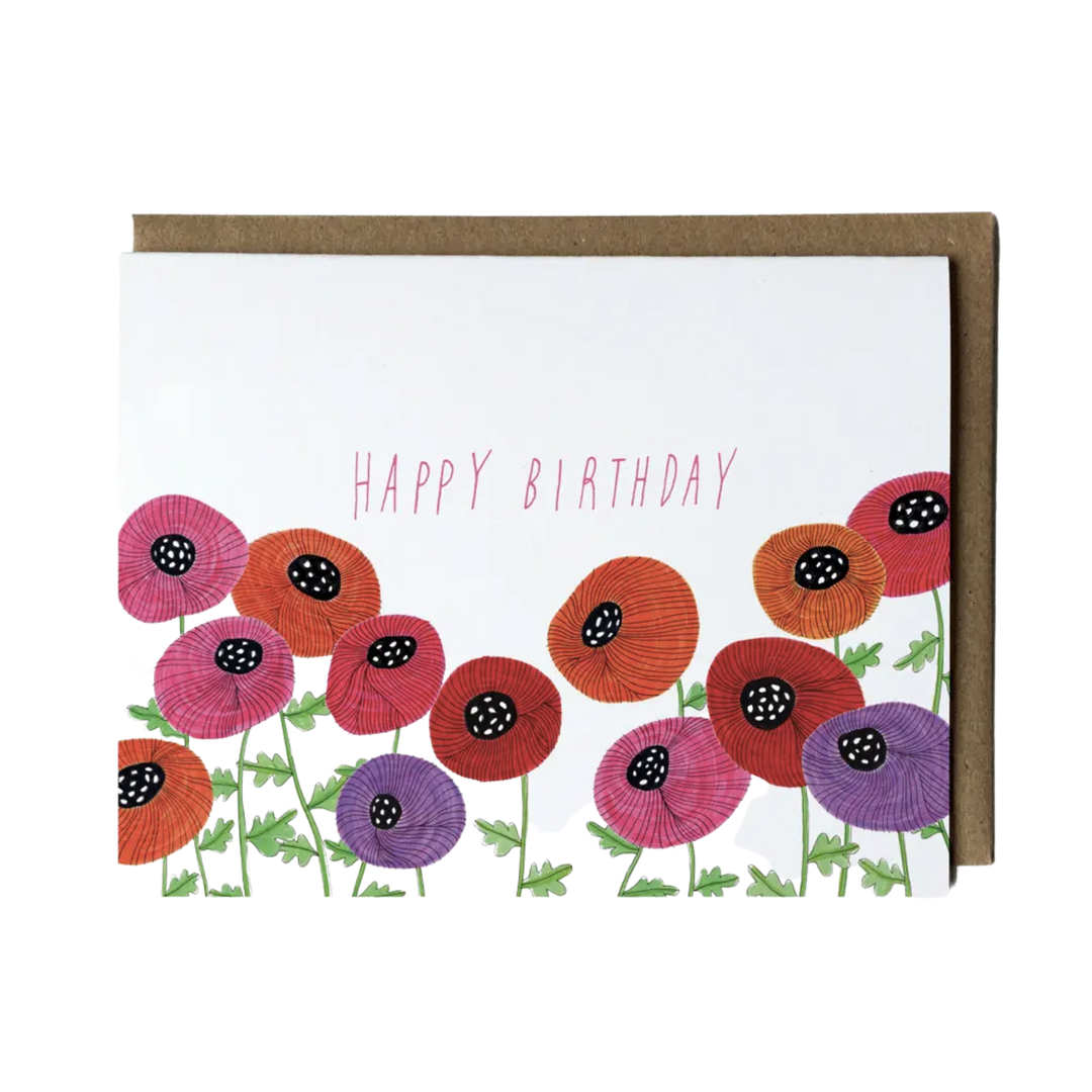 Poppy Happy Birthday Card