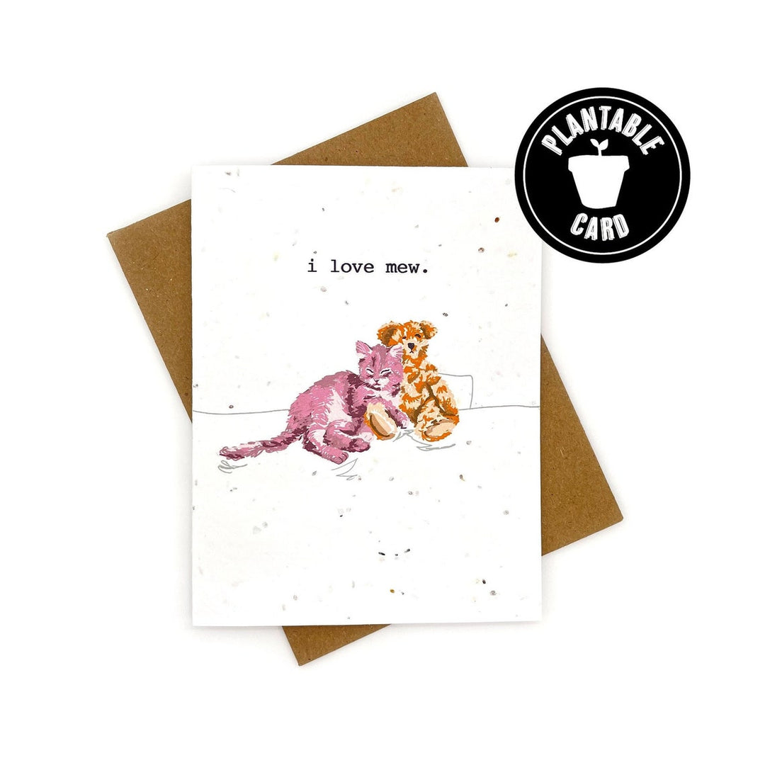 I Love Mew Seed Paper Card