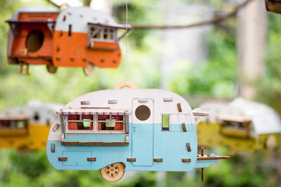 Vintage Camper Bird House Kit