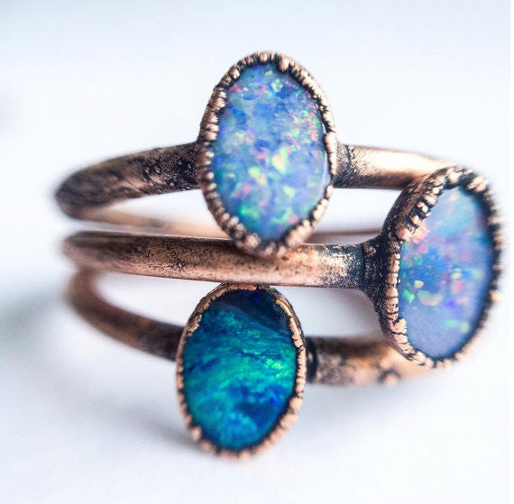 Opal Birthstone Ring