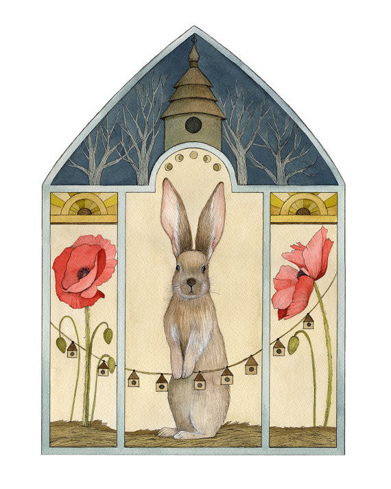 A Poppy Home - Greeting Card