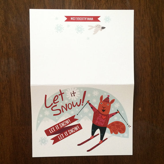 Let it Snow Greeting Card