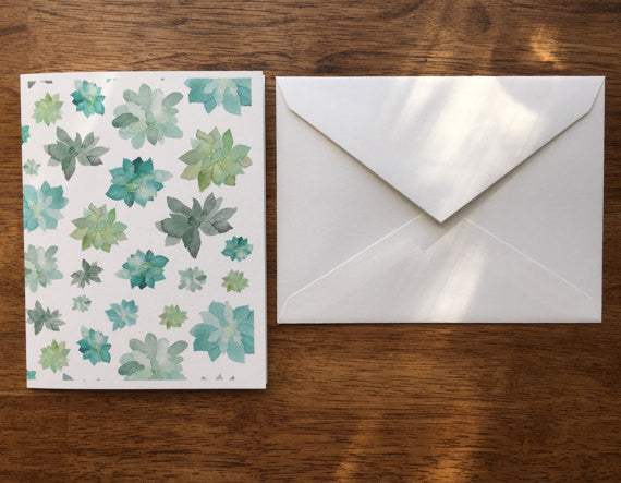 Succulent Card Set of 6