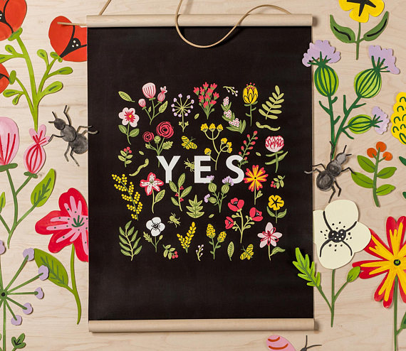 The Magic Word - Yes Canvas Banner