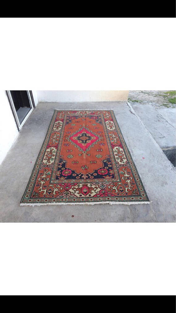 Vintage Handmade Turkish Rug $550