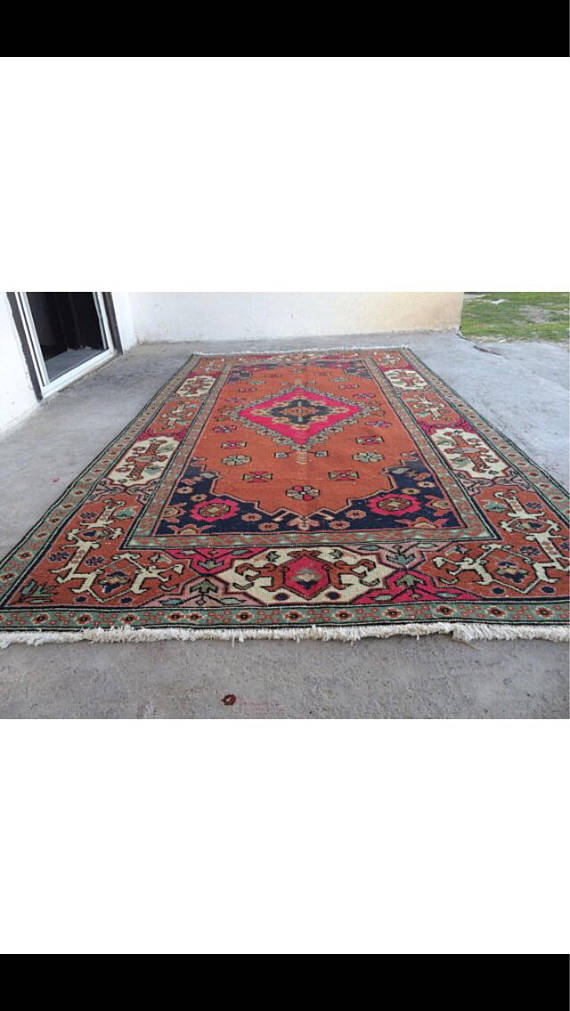 Vintage Handmade Turkish Rug $550