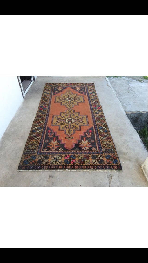 Vintage Handmade Turkish Rug $470