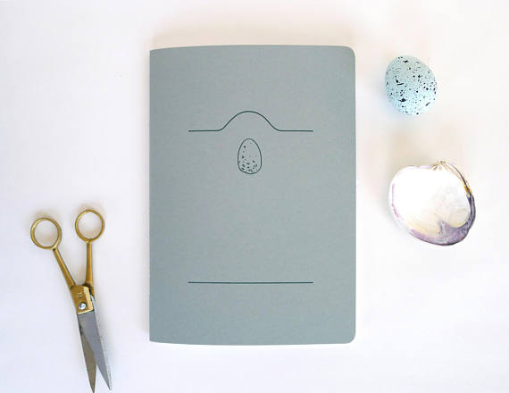 Egg Letterpress Notebook // by Middle Dune