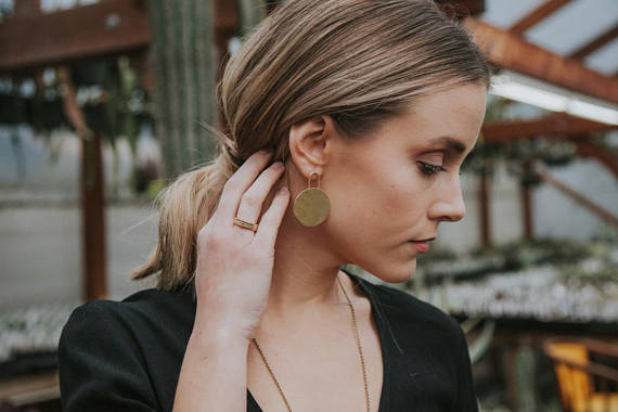 Dillan Brass Earrings