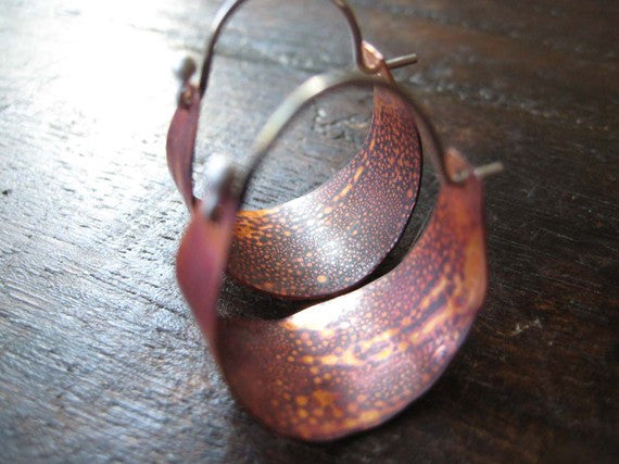 Copper Hoops - Small