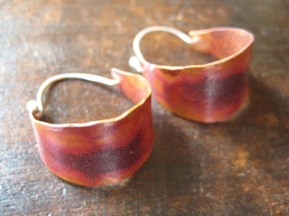 Copper Hoops - Small