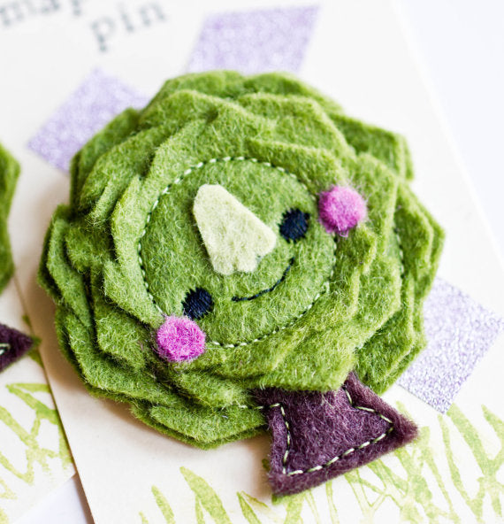 Felt Brooch - Tiny Maple Tree