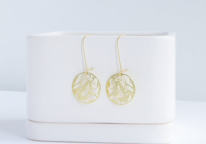 Retro Boomerang Earrings