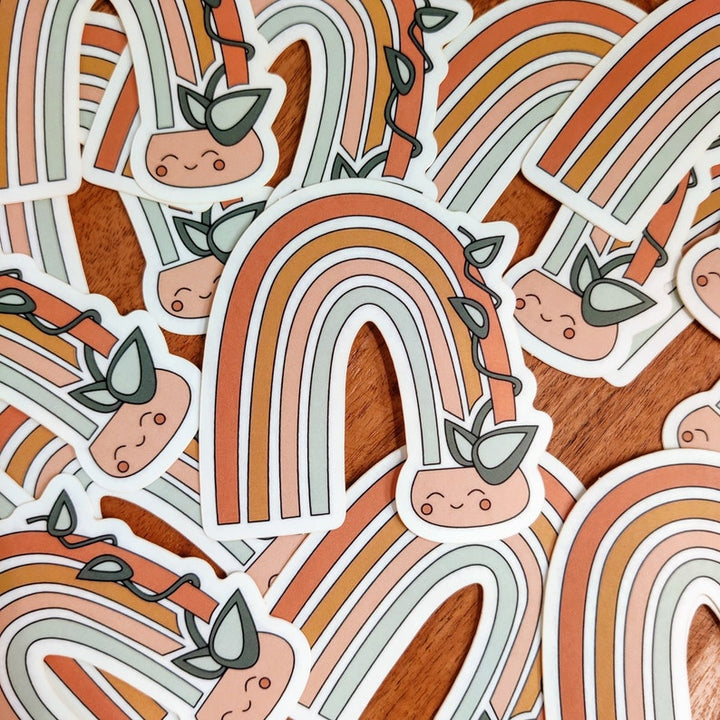 Rainbow Houseplant Sticker