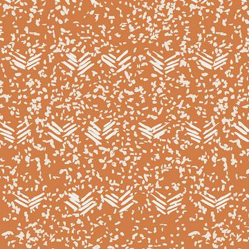 Organic Cotton Infinity Scarf - Orange and White