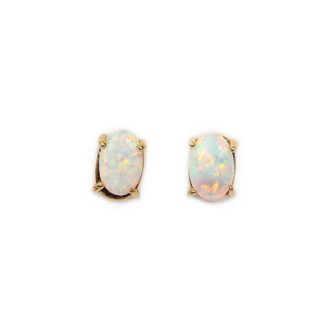 Opal Stud Earrings