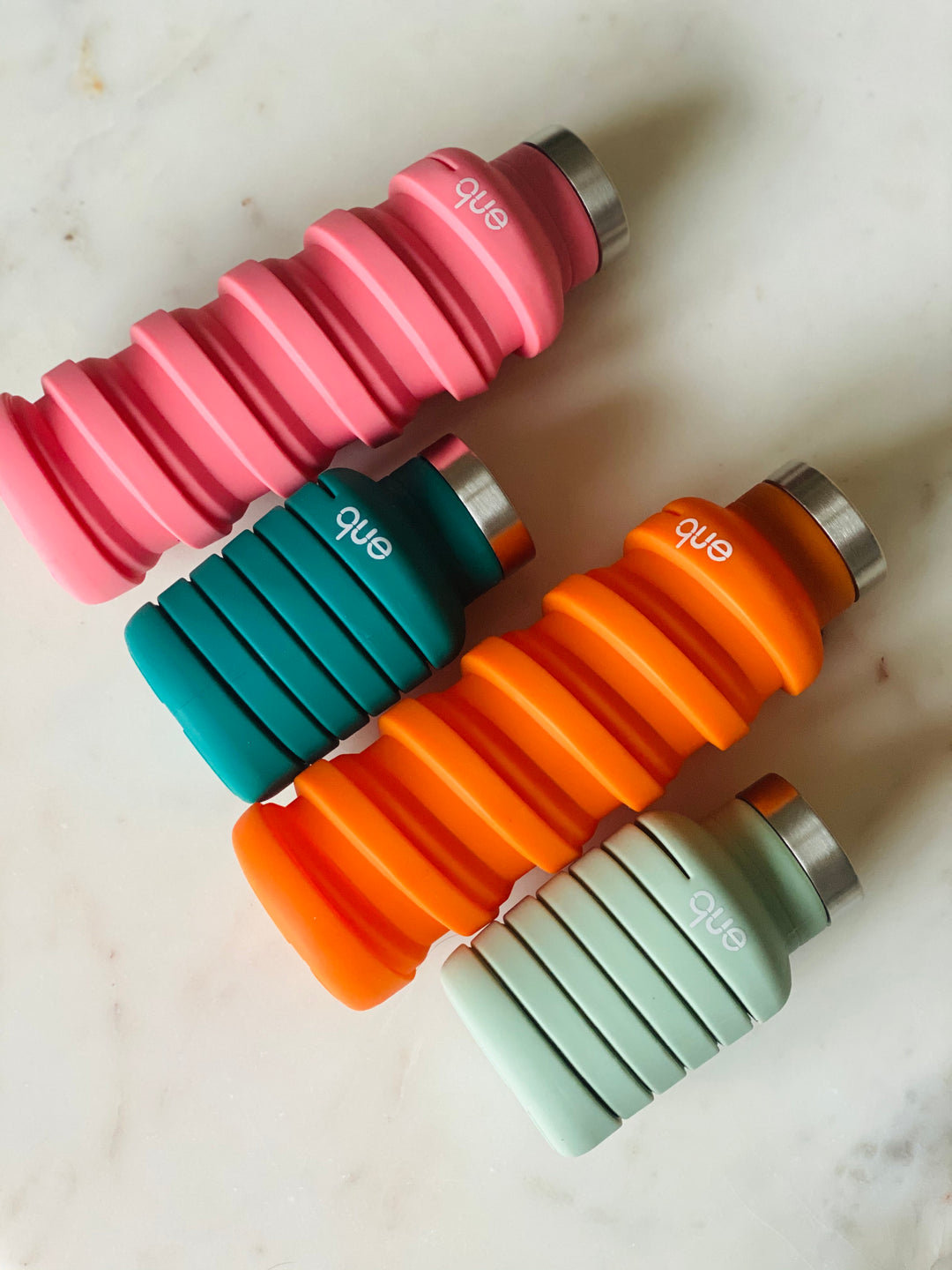 Que Collapsable Water Bottle 20oz
