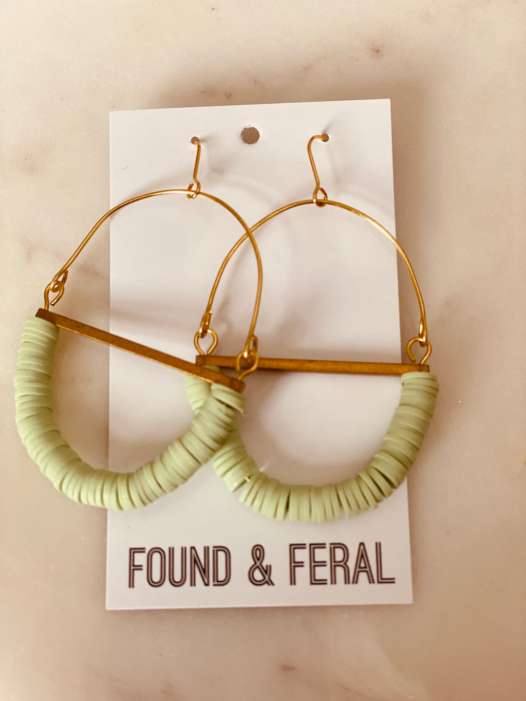 Terrain Beaded Hoop Earring