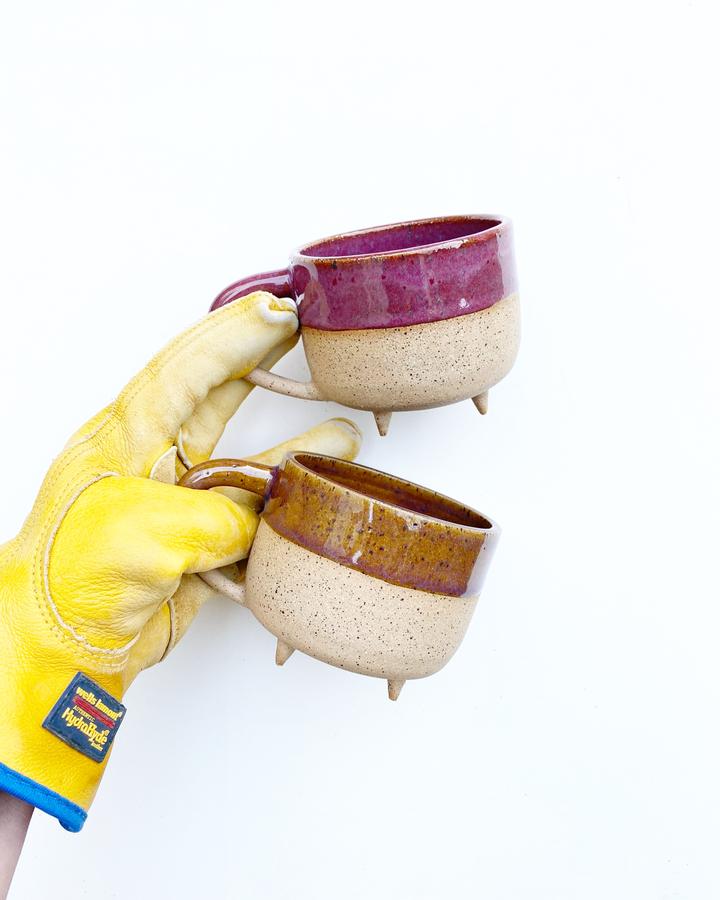 Speckled Footed Mug