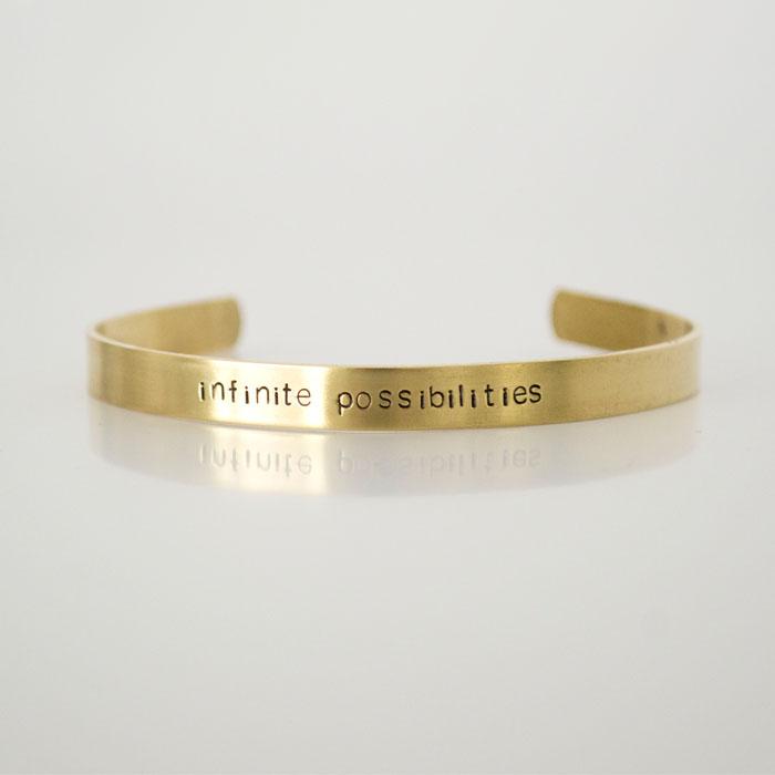 Infinite Possibilities Brass Cuff