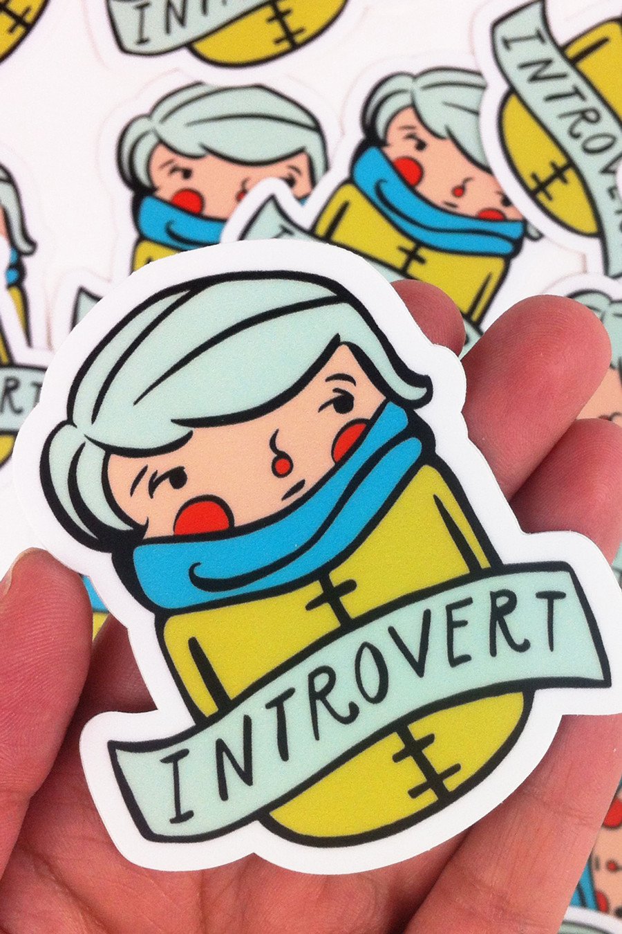 Introvert Sticker