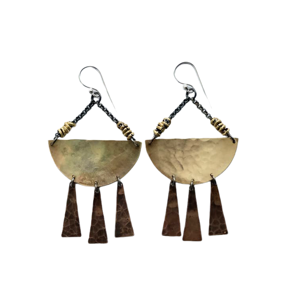 Brass Sunshine Daydream Earrings