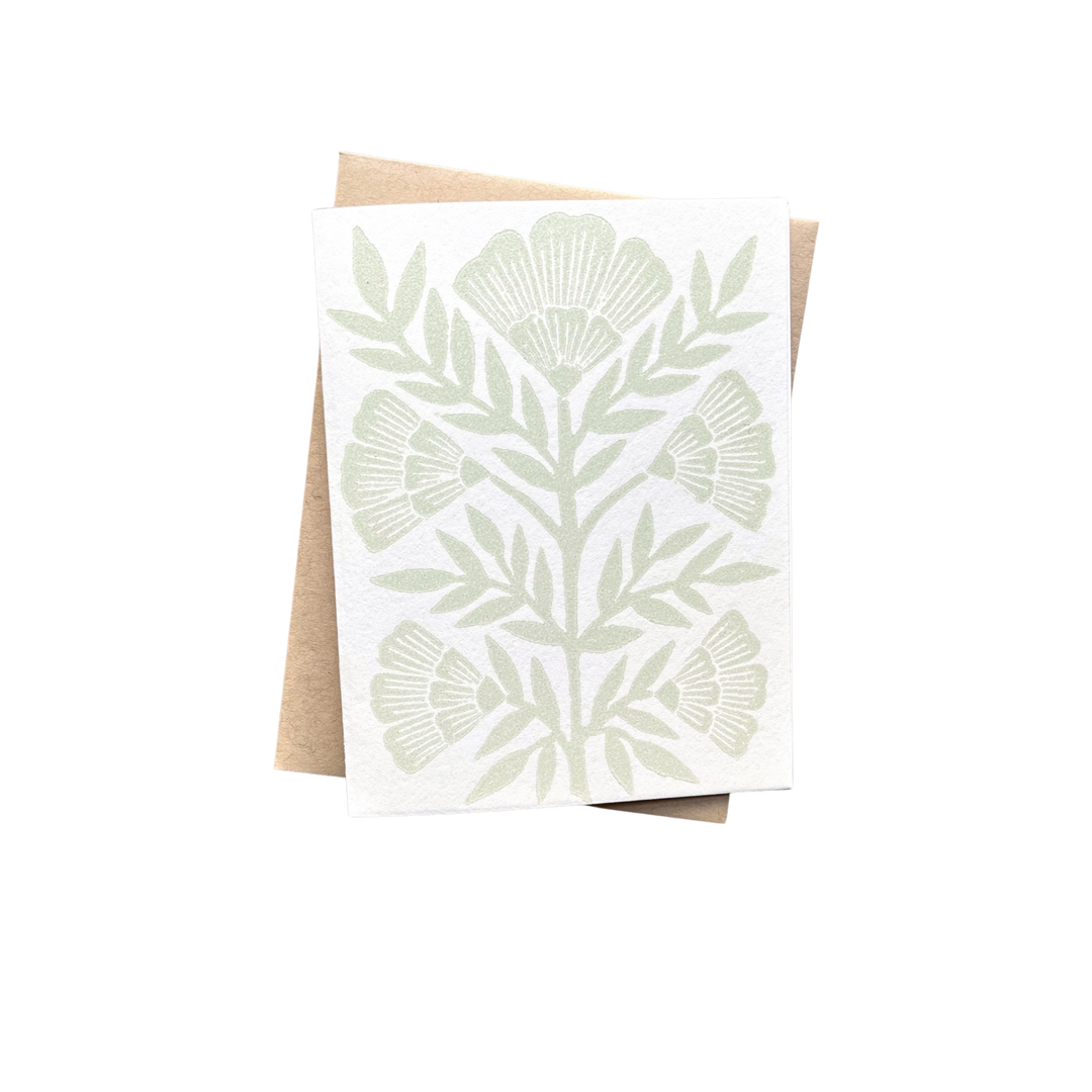 Block Printed Blank Cards, Set of 6 KW114