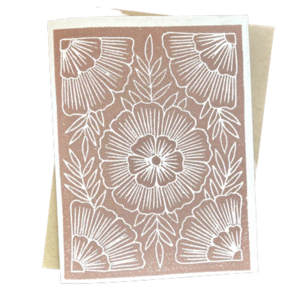 Block Printed Blank Cards, KW115