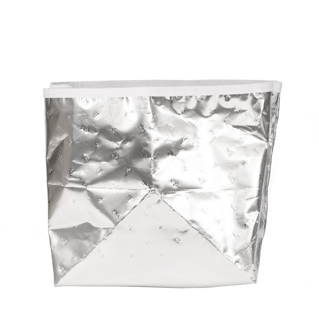 Linen Cement Color Block Lunch Poche
