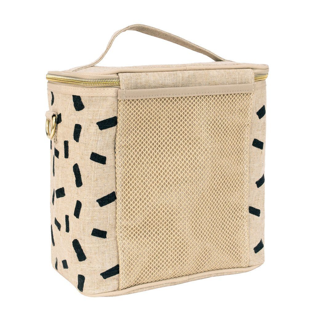 Linen Block Lunch Poche