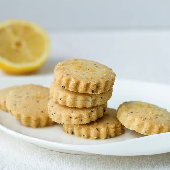 Lemon Poppy Shortbread