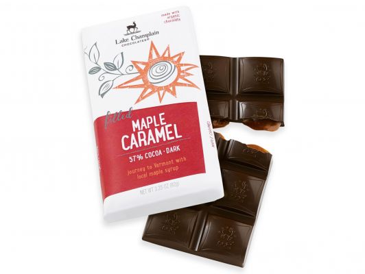 Maple Caramel Filled Milk Chocolate Bar