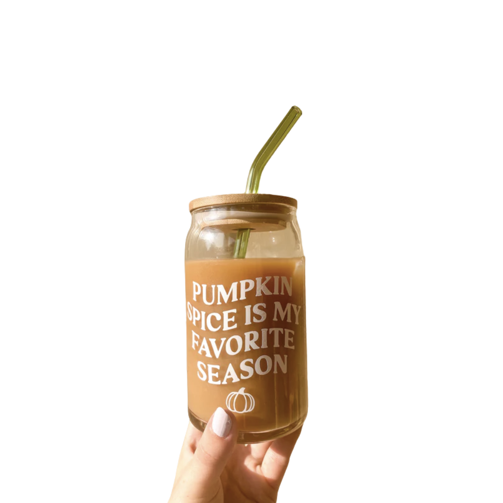 Pumpkin Spice Is My Favorite Season Glass Cup