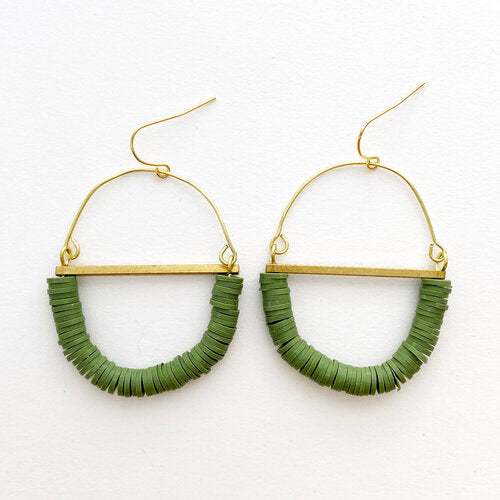 Terrain Beaded Hoop Earring