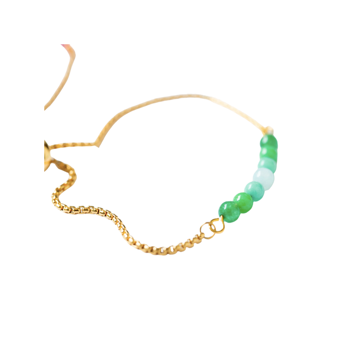 Adjustable Gold Plated Bolo Chain Bracelet