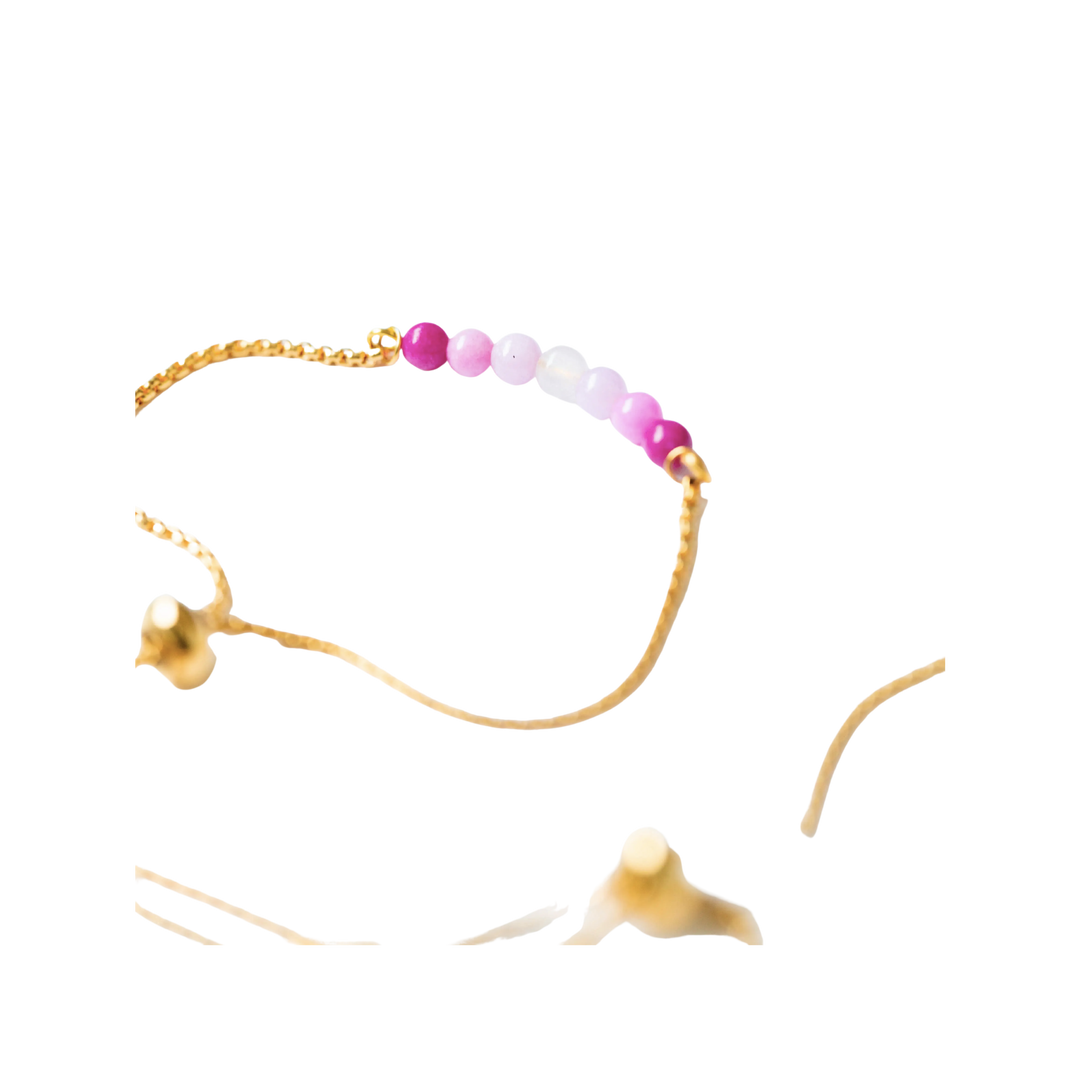 Adjustable Gold Plated Bolo Chain Bracelet