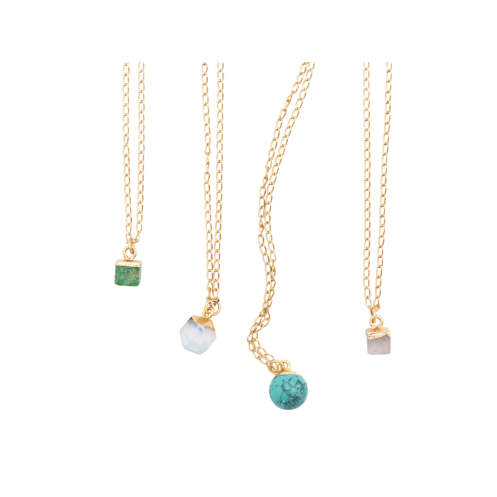 Gemstone Charm Necklace