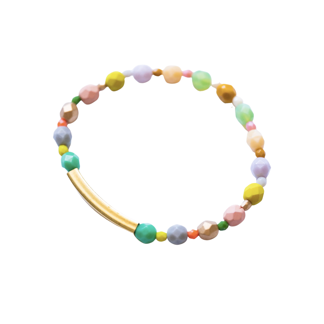 Pastel Mixed Bead Bracelet