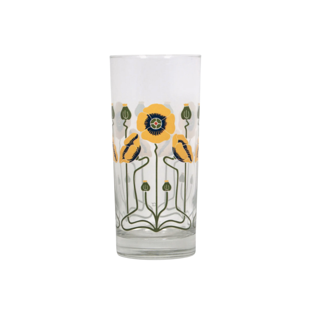 Flower Collins Glass