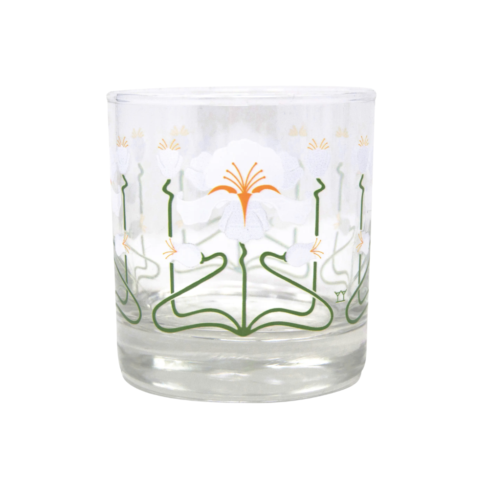Flower Rocks Glass