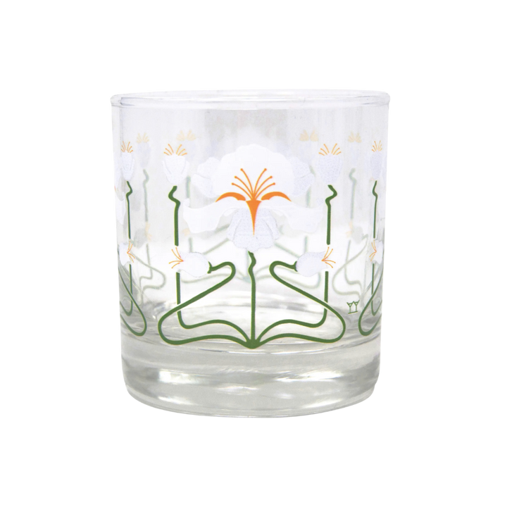 Flower Rocks Glass