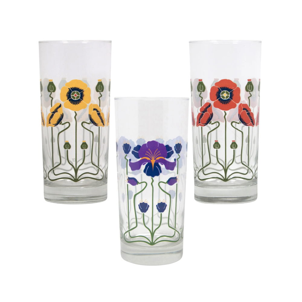 Flower Collins Glass